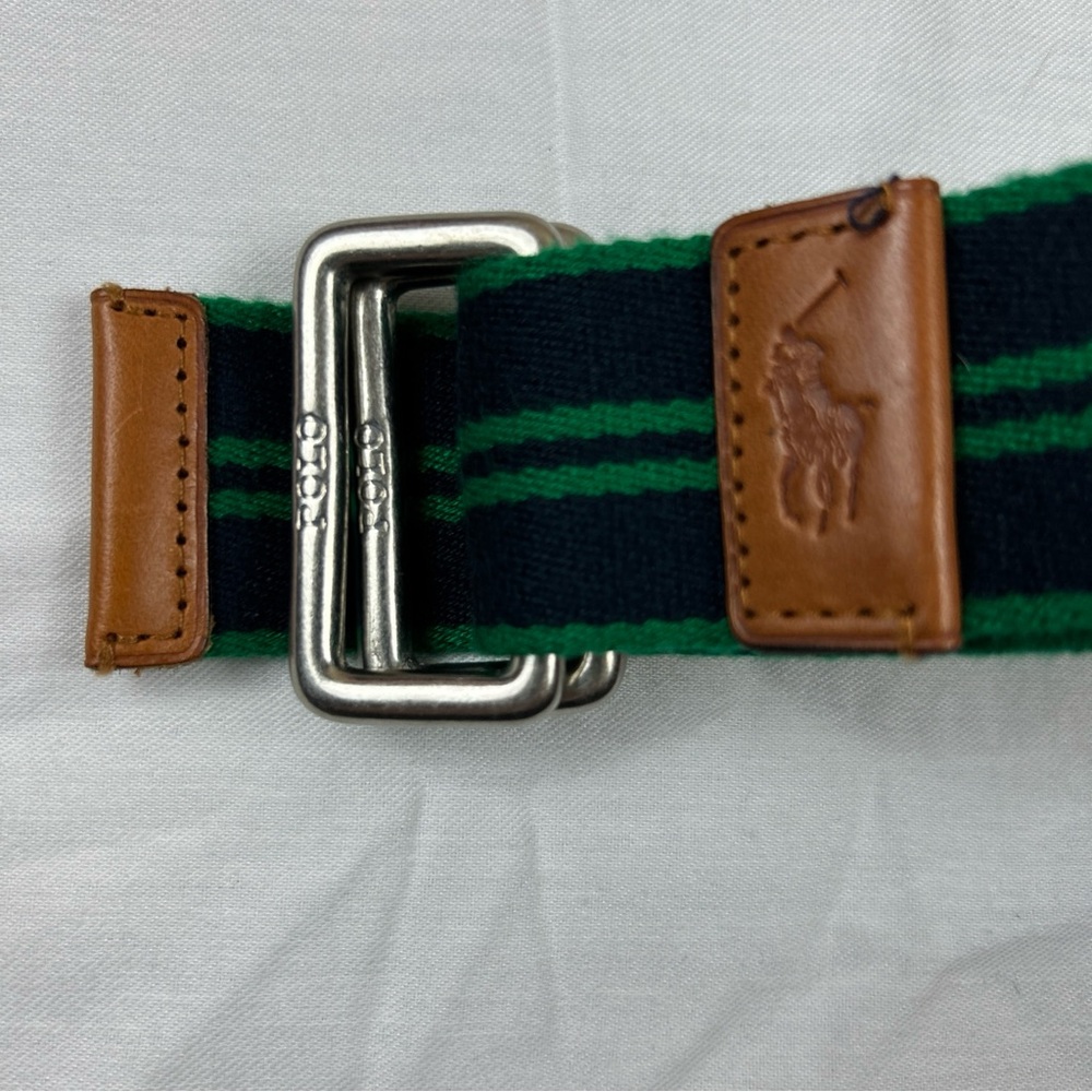 Polo by Ralph Lauren Black and Green Belt Bag
